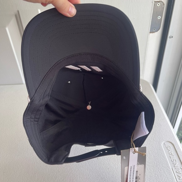 Adidas golf nwt 5 panel rope hat black white cap - Picture 2 of 6